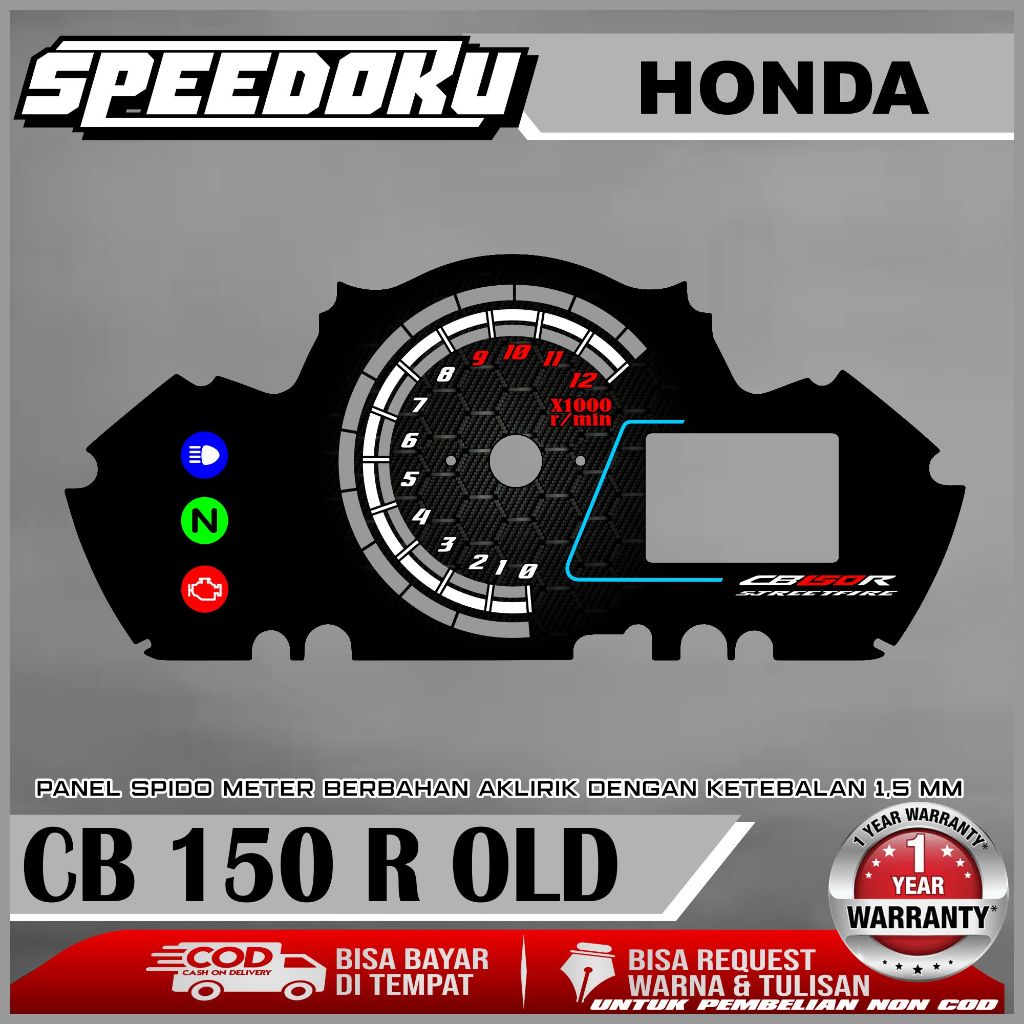 PAPAN SPEEDOMETER CUSTOM CB150 R OLD