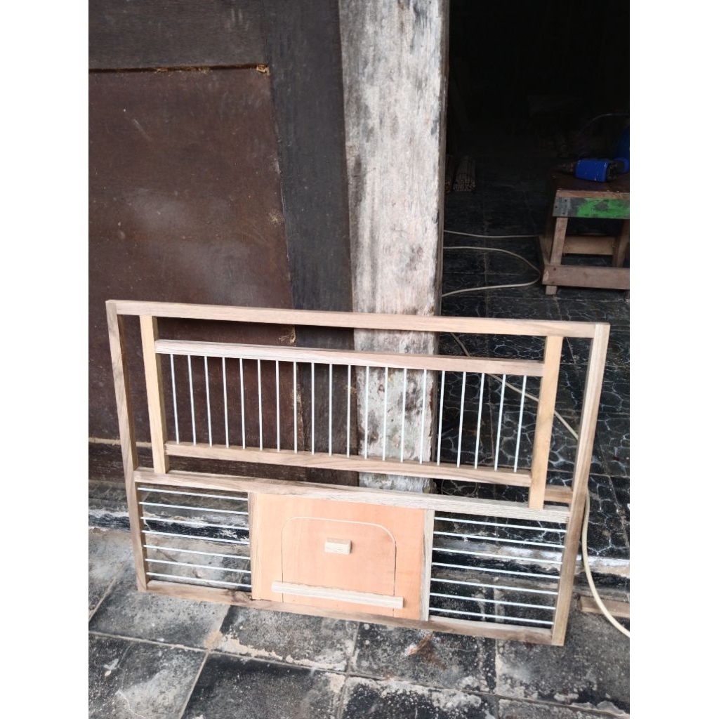 pintu kandang box merpati 80 cm x 80 cm 1 set 4 pcs (plus jeruji fiber)