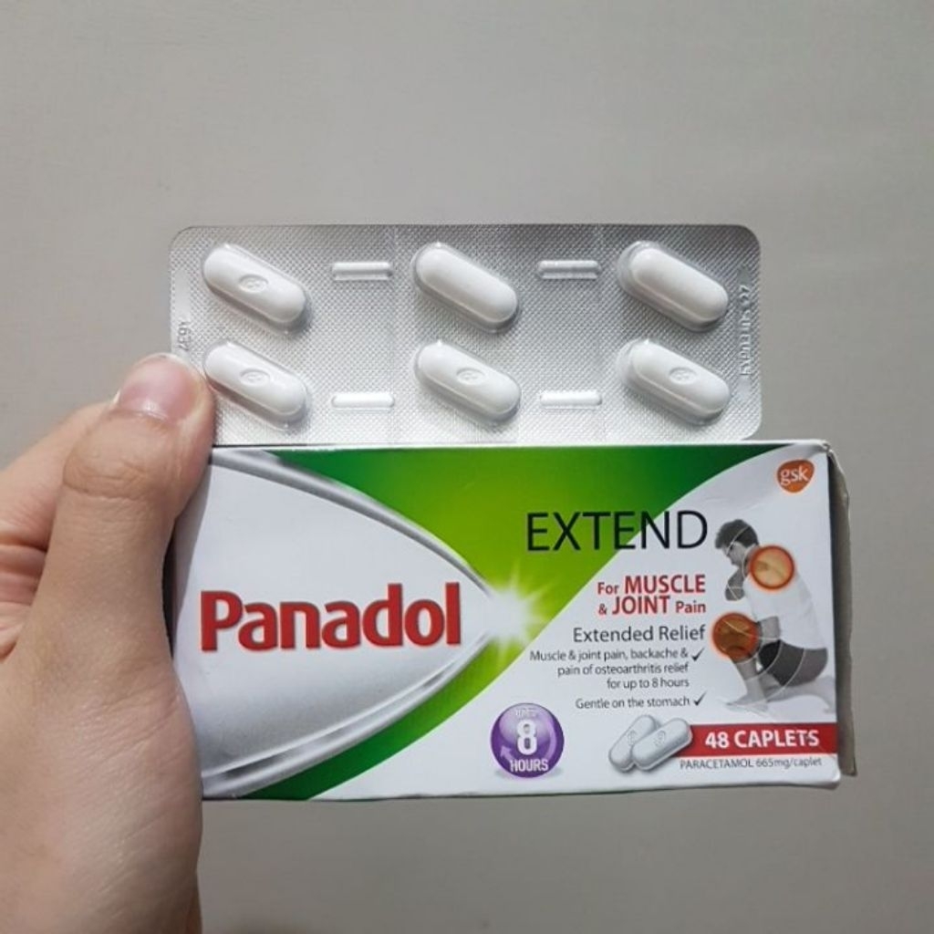 Panadol extend original malaysia isi 6tablet panadol untuk nyeri otot dan sendi