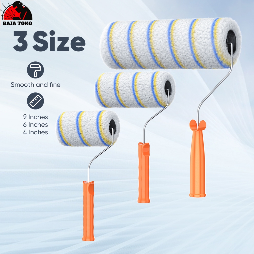 Kuas Rol Cat Tembok 4 inch 6 inch 8 inch Tebal Kuas Rol Cet Tembok/set rol cat tembok 4 6 8 9 inci k