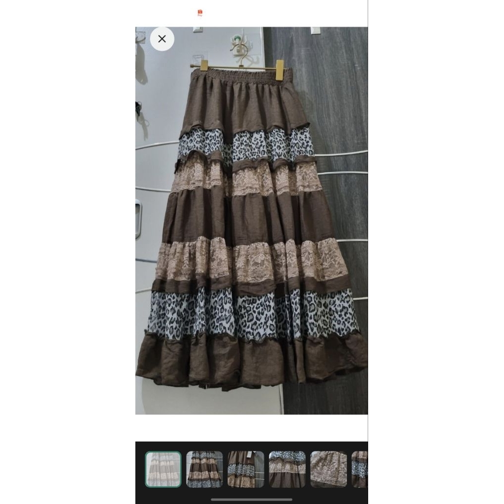 rok axes femme ruffle dan umpak