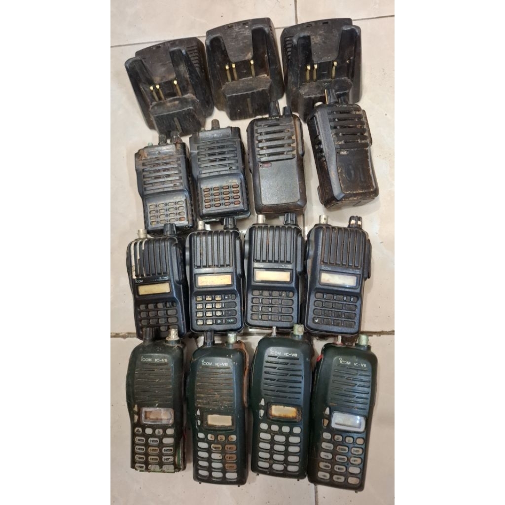 HT Icom bekas rusak pengiriman wajib Cargo