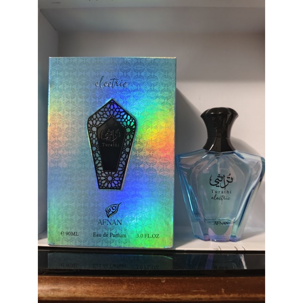 Botol Kosong + Box Parfum Original Turathi Electric Velixir Narcisus 100ml Ahmed Al Maghribi Rose No