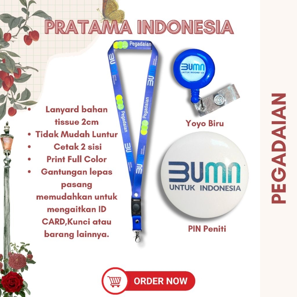 tali id card / lanyard BUMN PEGADAIAN READY