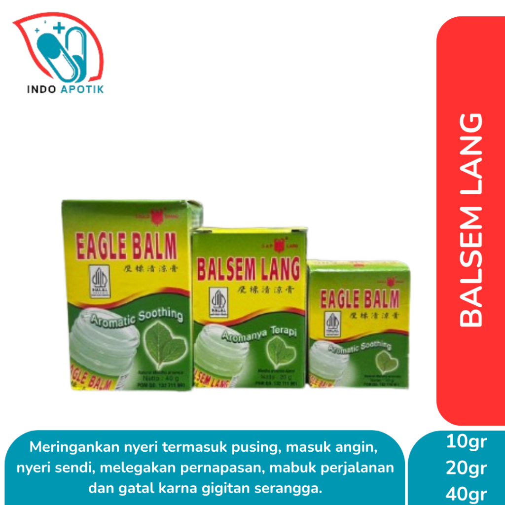 Balsem Cap Lang / Balsem Lang Hijau 10g/20g/40g