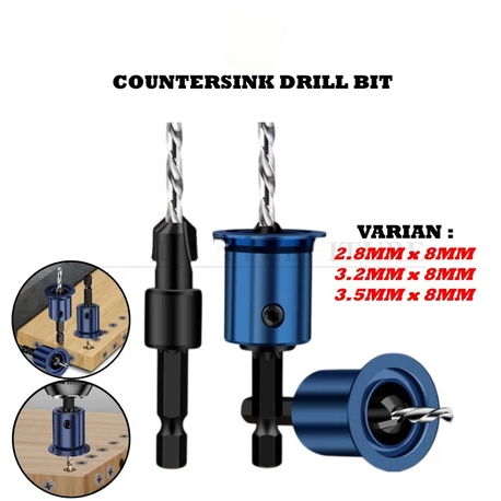 Mata Bor Lubang Sekrup Kayu Mata Bor Alat Pelubang Sekrup Kayu Super Kuat Anti Karat Mata Bor Kayu