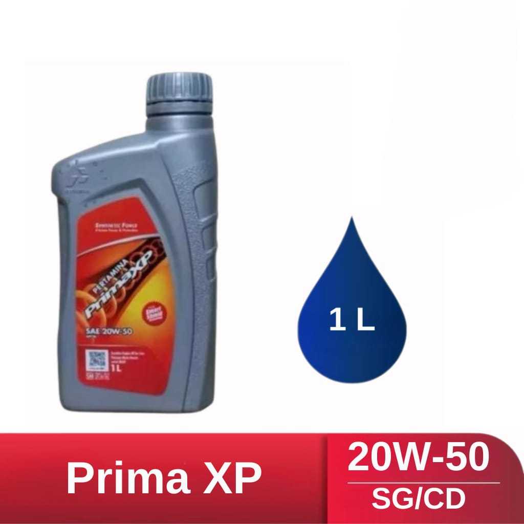 Oli Pertamina Prima XP SAE 20W-50 1Liter Oli Bensin Original Pertamina
