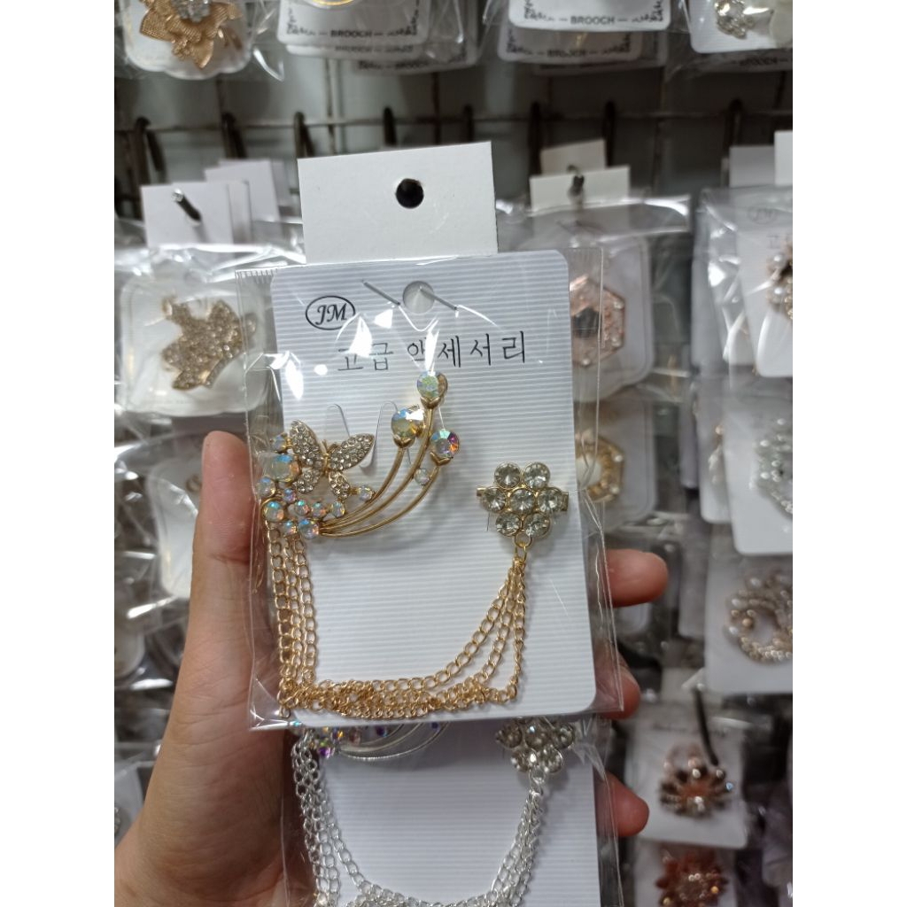 Bros Rantai Bunga // Bros Aksesoris Wanita Murah // Bros Rantai Kekinian