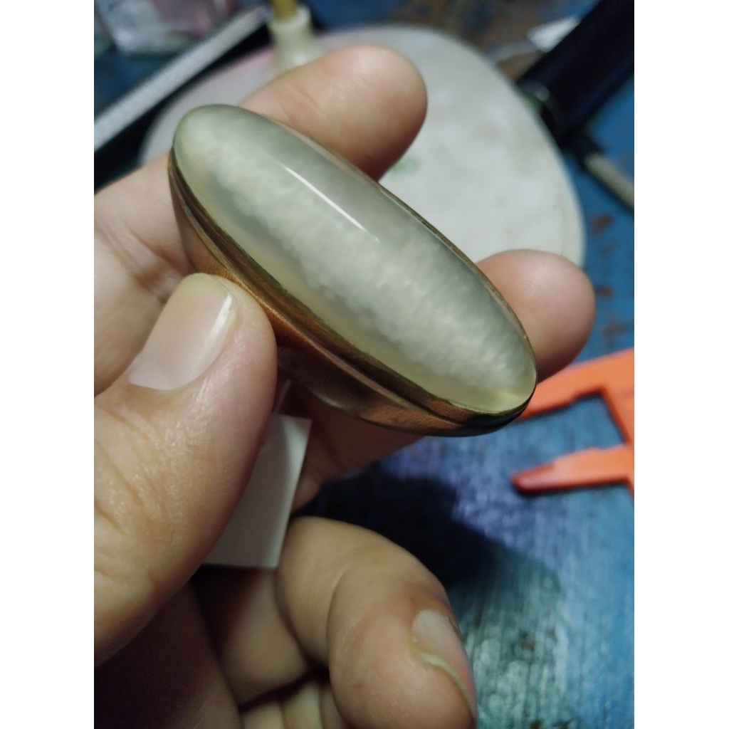 Batu Akik Pandan Rudal Kapas Natural kode T2/31