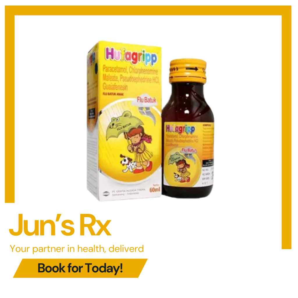 Hufagrip Flu Batuk Sirup 60 ml | Hufagrip Kuning
