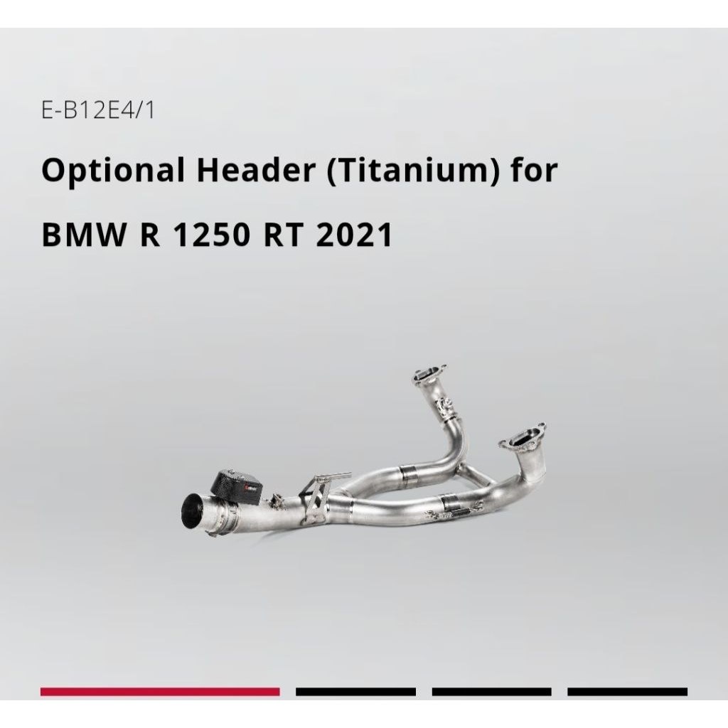 HEADER TITANIUM AKRAPOVIC R1250GS