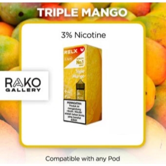 RELX E-liquid Salt Nic 30ml Triple Mango