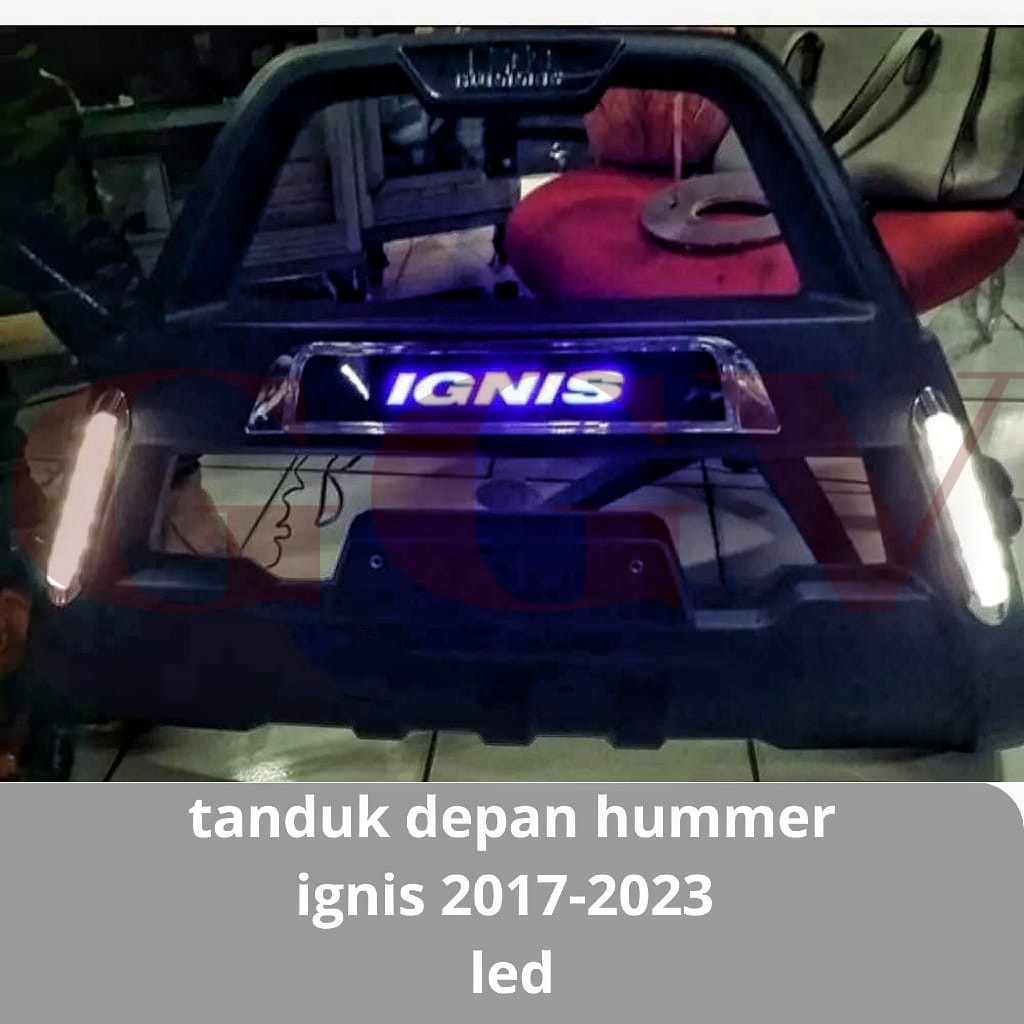 tanduk depan bumper Ignis 2017 2020 2023 Hummer with led