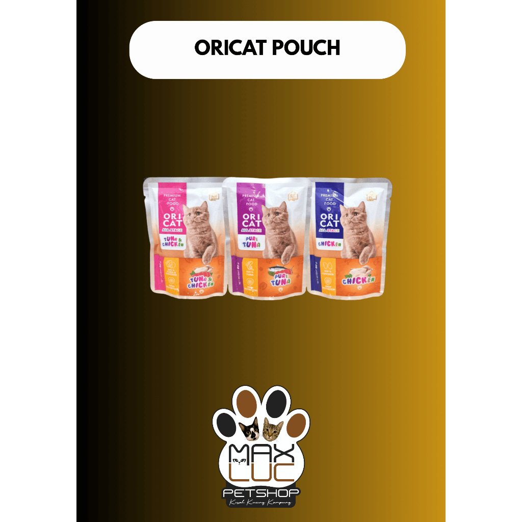 TERMURAH Makanan kucing premium - ORI CAT POUCH MAKANAN KUCING - Max & Luc Petshop