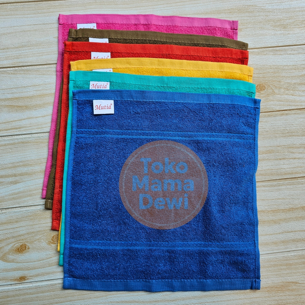Sapu Tangan Handuk Mutia | Saputangan Pria Wanita Resap Air