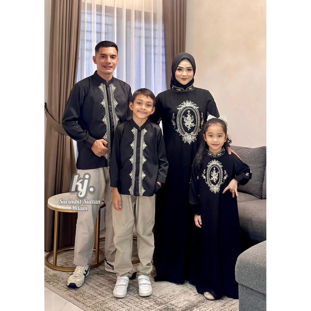 set Muslim Sarimbit Sultan Anak Premium Terbaru | Gamis Lebaran | Gamis Babydoll | Koko Toyobo