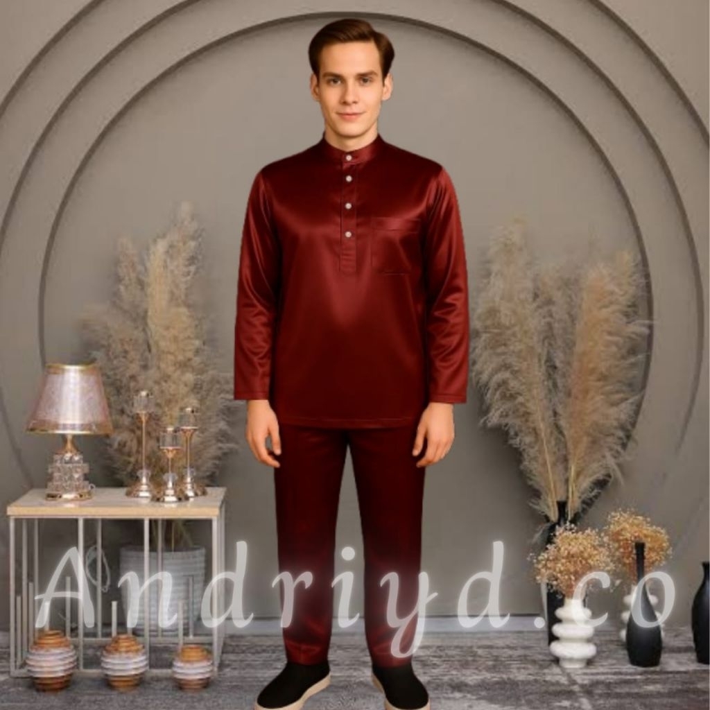 Setelan Baju Melayu Pria | Baju Melayu Pria Kekinian | Set Baju Melayu | Baju Pernikahan Pria
