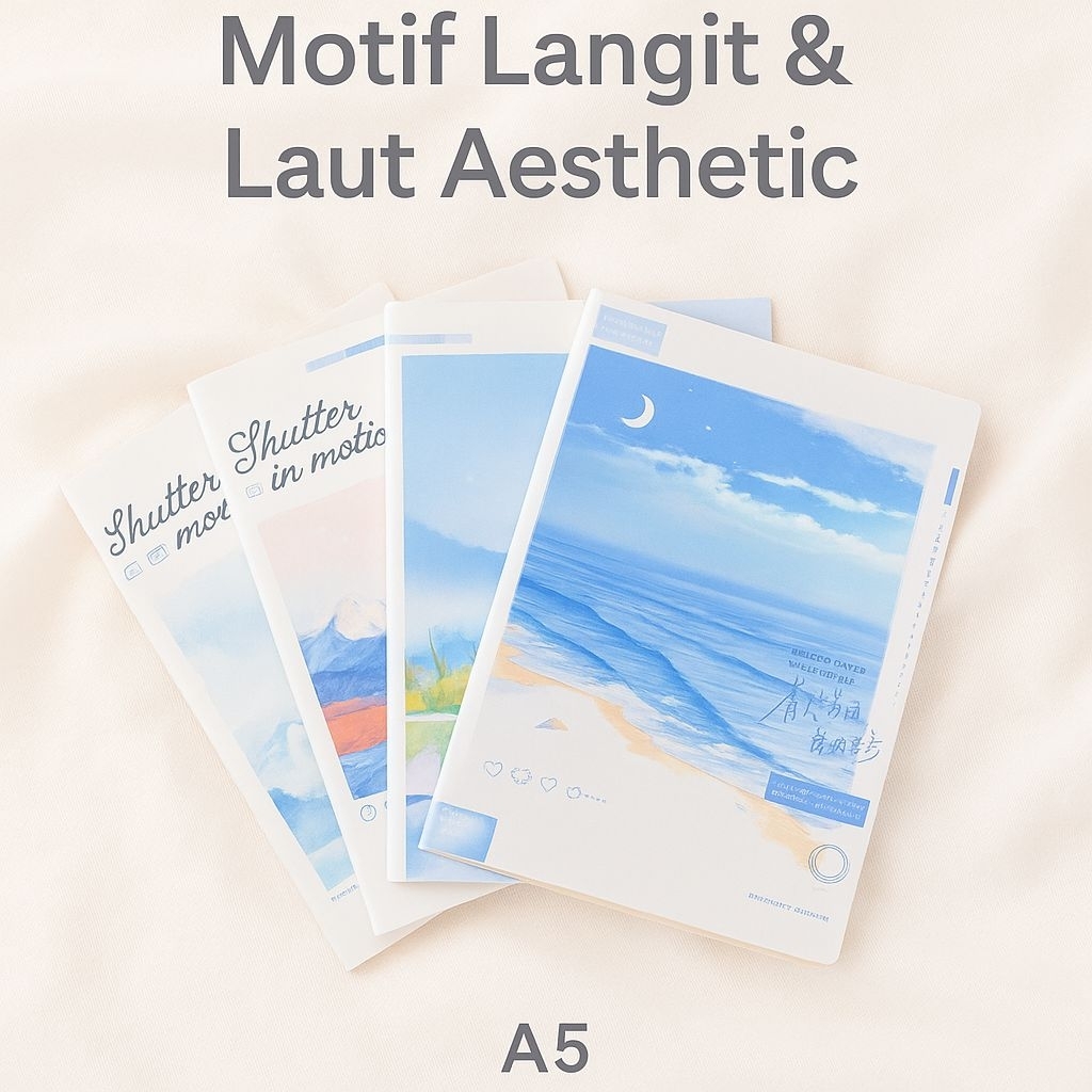 BUKU DIARY NOTEBOOK AESTHETIC SAMPUL MIKA TEBAL A5