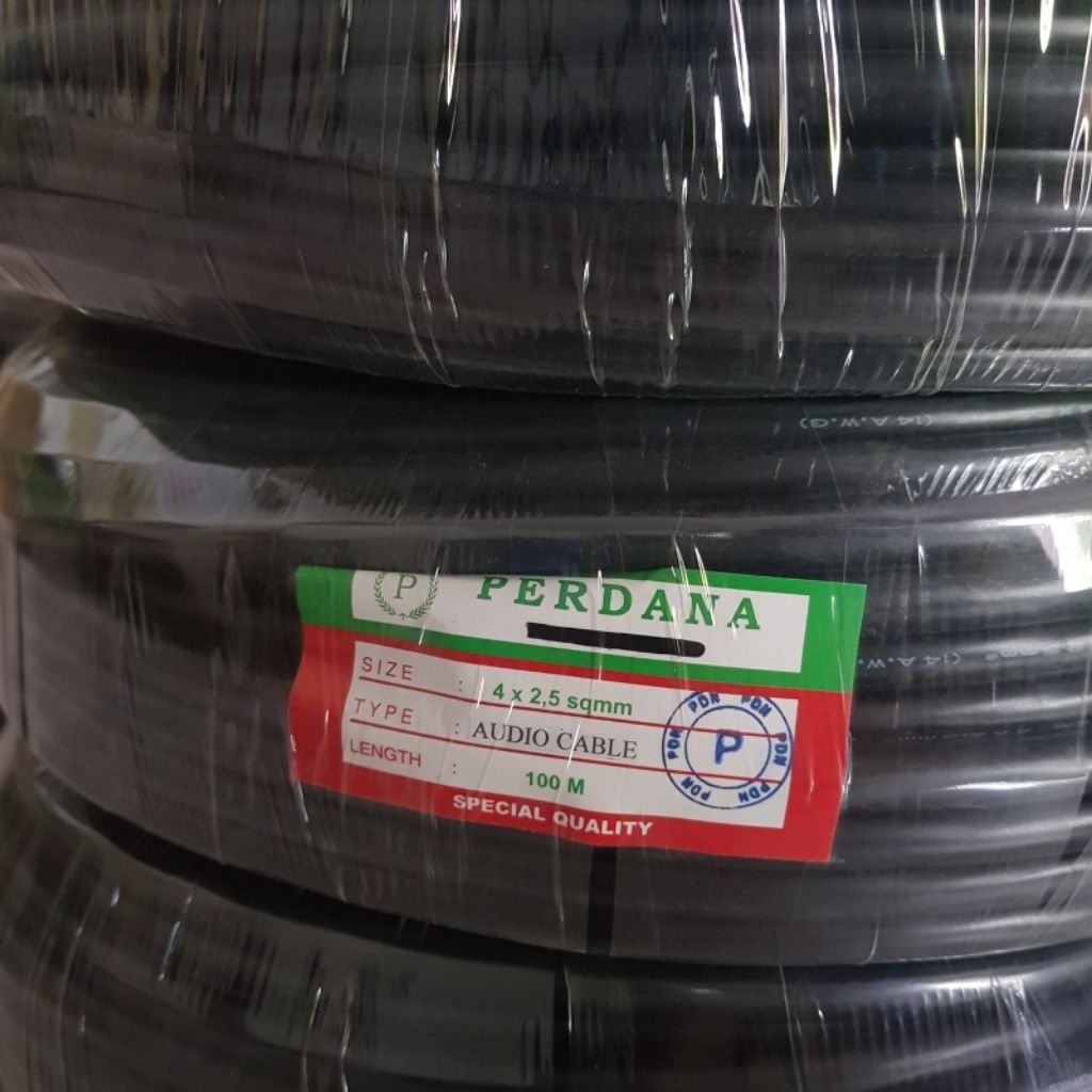 Kabel NYYHY 4X2.5 100mtr Serabut/Kabel Audio 4X2.5mm 100m Perdana Kabel NYYHY 4X2.5 50mtr Serabut/Ka
