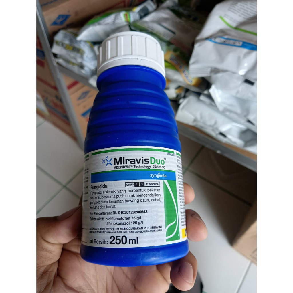 Miravis Duo 75/125 SC Syngenta 250ml – Fungisida Sistemik Ampuh untuk Cabai, Bawang, Tomat