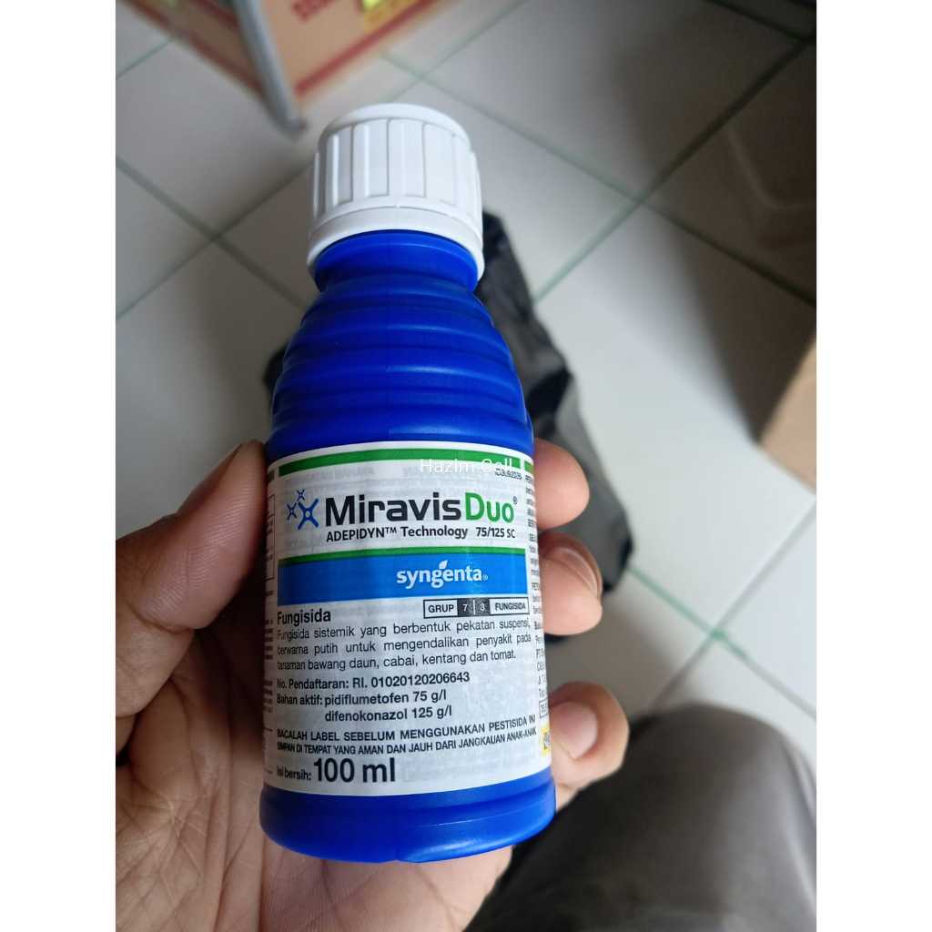 Miravis Duo 75/125 SC Syngenta 100ml – Fungisida Sistemik Ampuh untuk Cabai, Bawang, Tomat