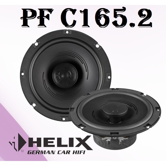 Speaker Coaxial HELIX PF C165.2 6.5 Inch Mid Bass Built in Tweeter GERMAN CAR HIFI