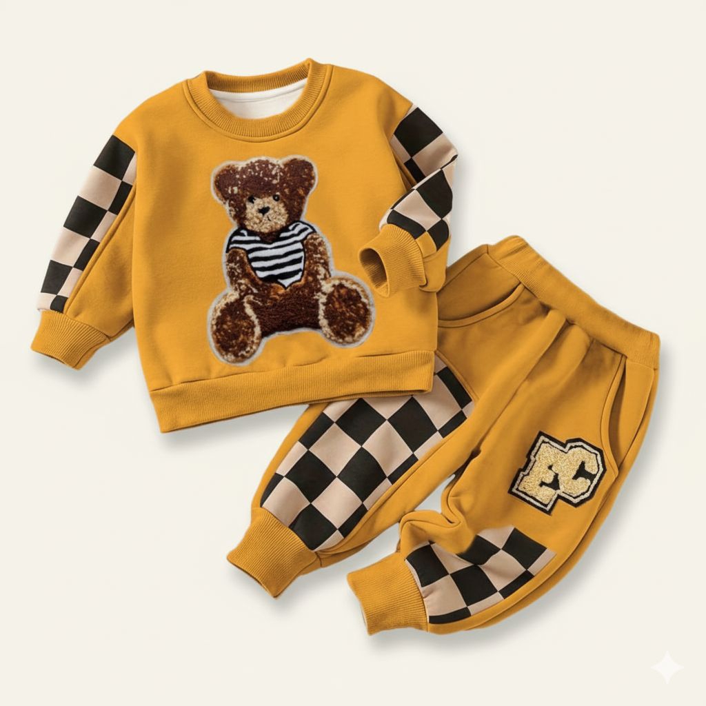 SETELAN JOGER ANAK VIRAL SETELAN JOGER ANAK MOTIF BEAR SETELAN JOGER KEKINIAN SETELAN JOGER ANAK PRI