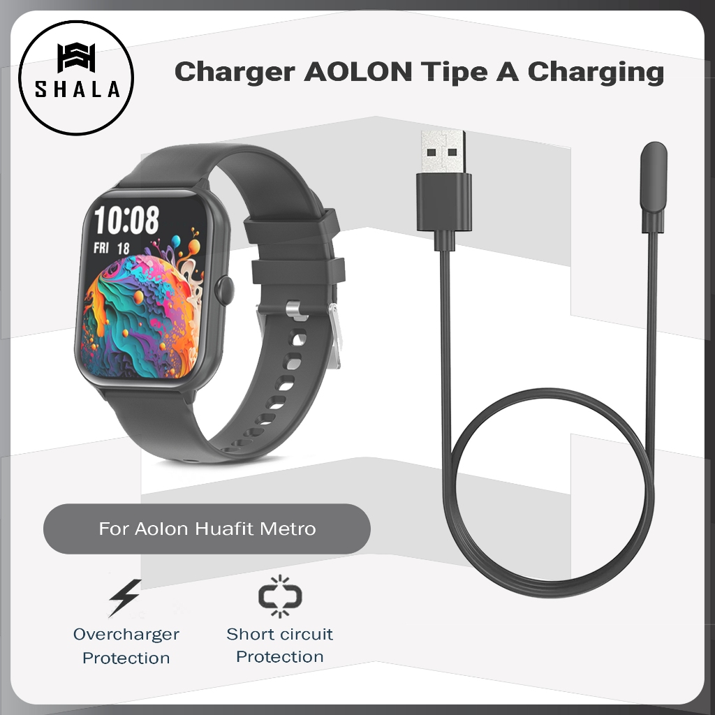 Kabel Charger Aolon Huafit Metro Smartwatch Tipe A Charging