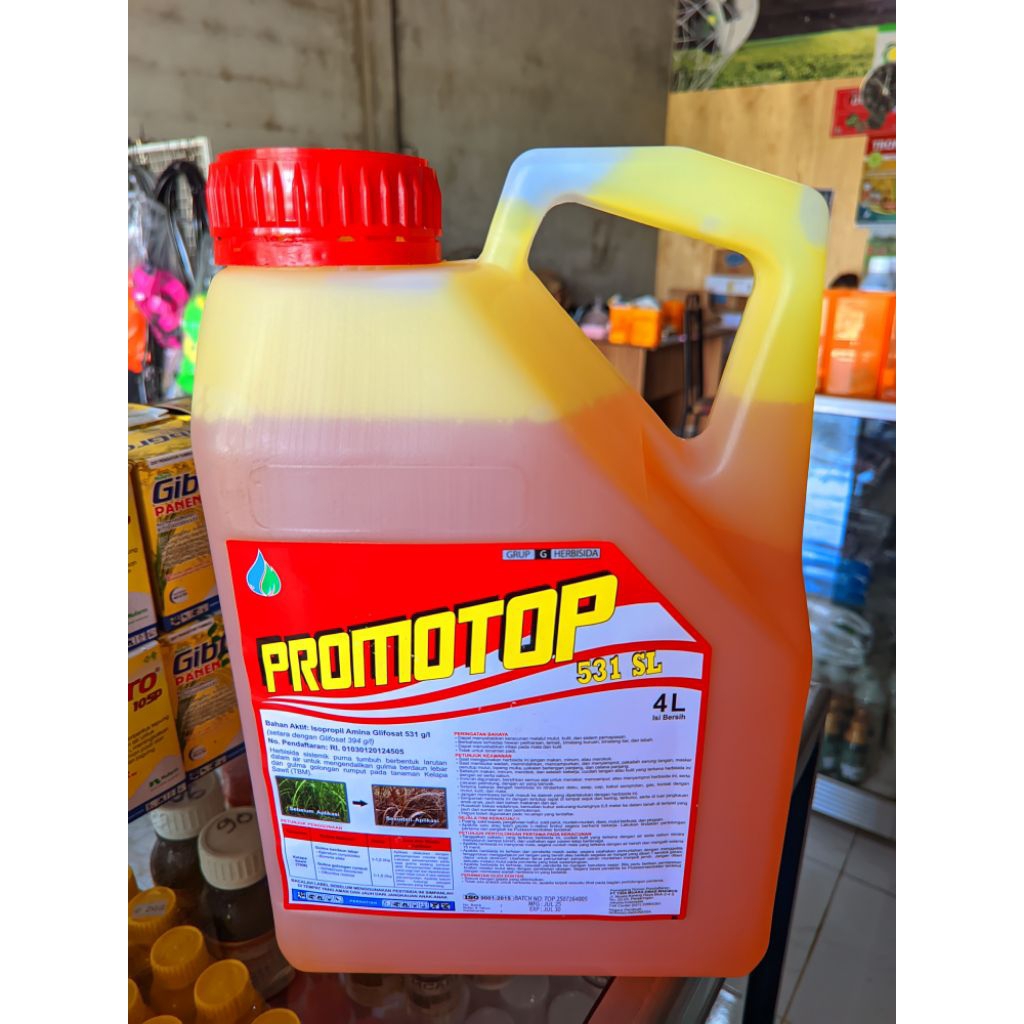 Herbisida Promotop 531 SL (4 Liter) Racun Rumput Sistemik