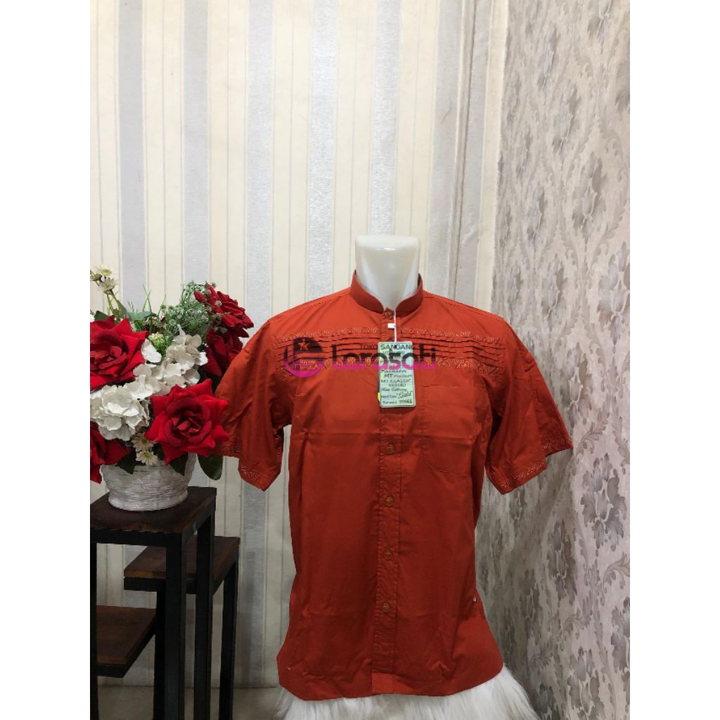 baju Koko merk Al-MIA PLATINUM lengan pendek warna terbaru