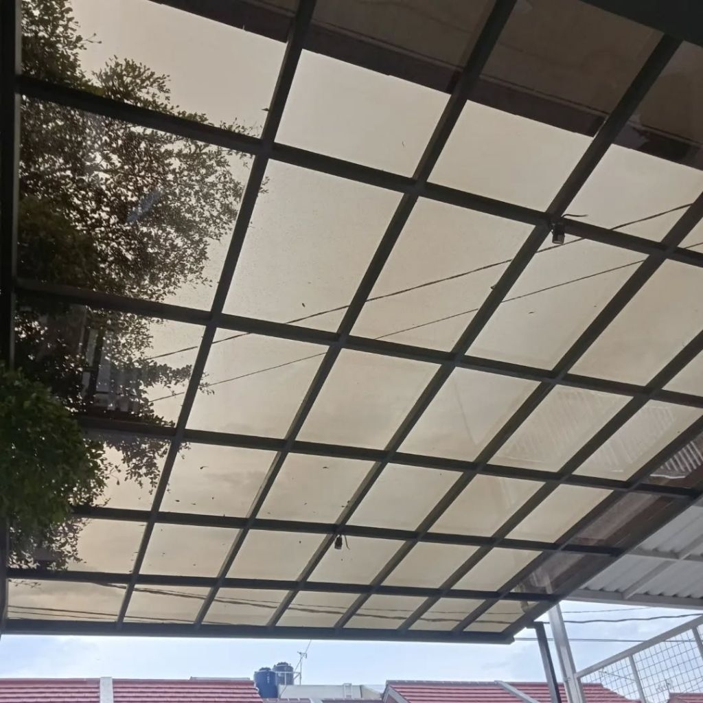 KANOPI TRANSPARAN ATAP SOLARFLAT