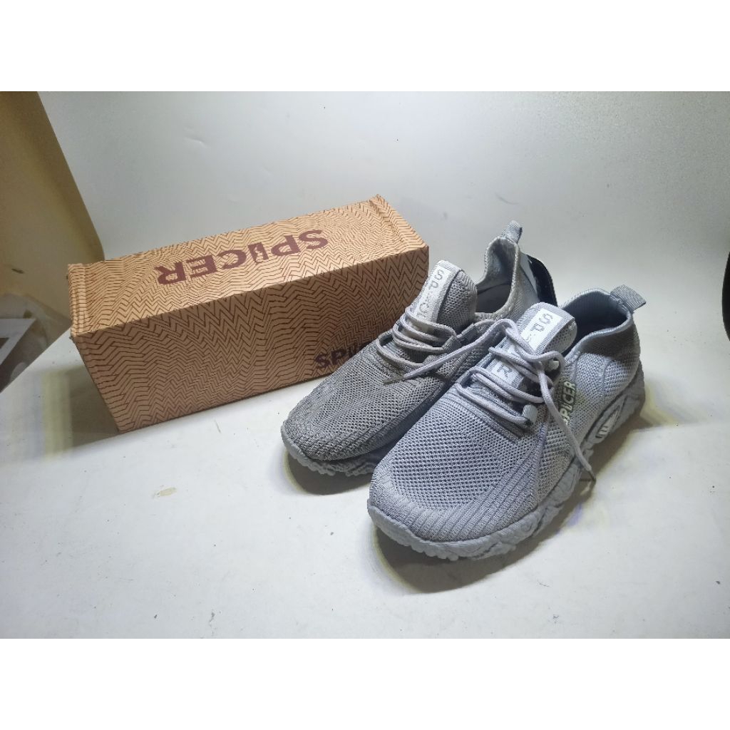 sepatu wanita rajut spicer warna grey