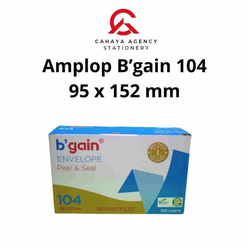 Amplop Tanggung 104 Air Mail BGAIN Isi 100 Pcs