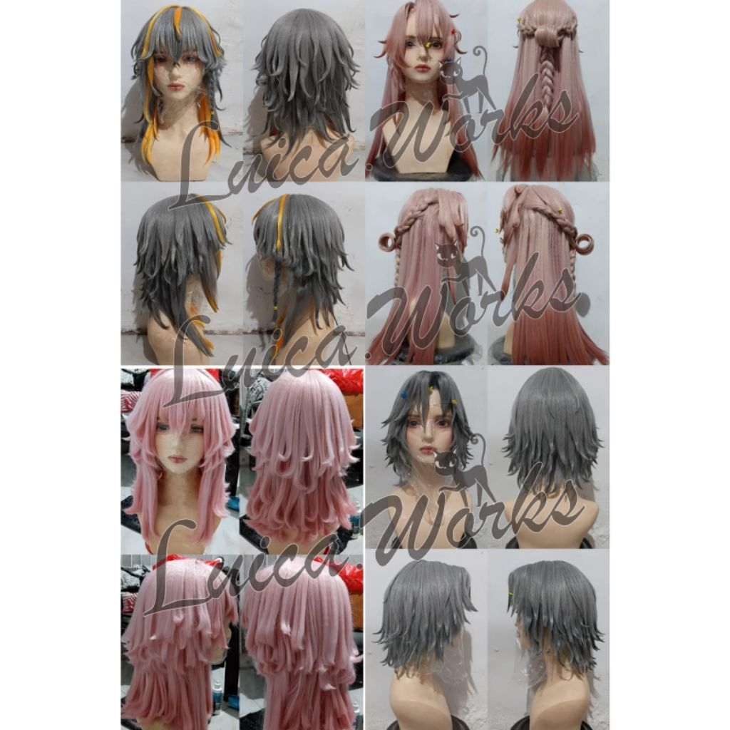 Wig Cosplay Repair-Styling Commision Jasa Styling Wig Cosplay