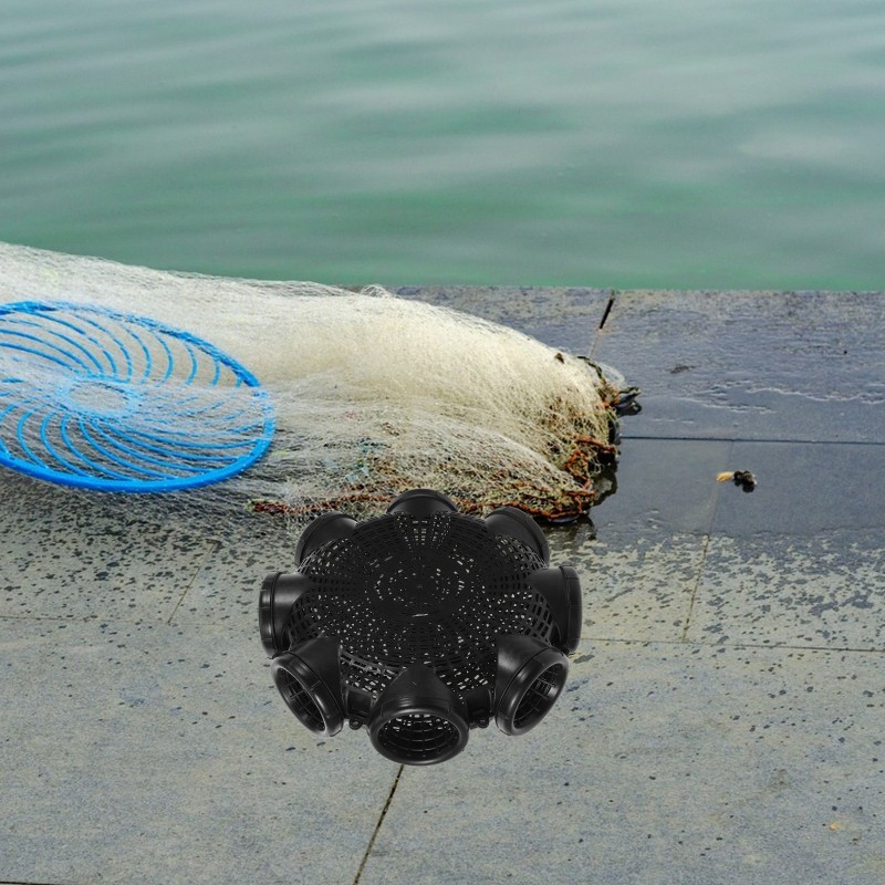 3/6/8 Holes Bubu Bahan Belut Plastik Perangkap Ikan /Udang Kandang Perangkap Ikan Universal