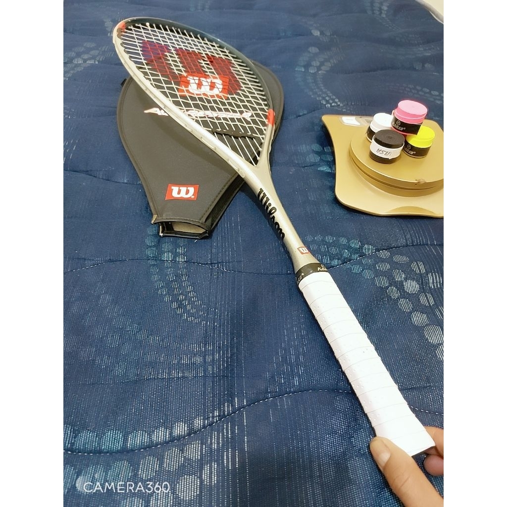 RAKET SQUASH ORIGINAL WILSON AGGRESSOR BEKAS MASIH BAGUS