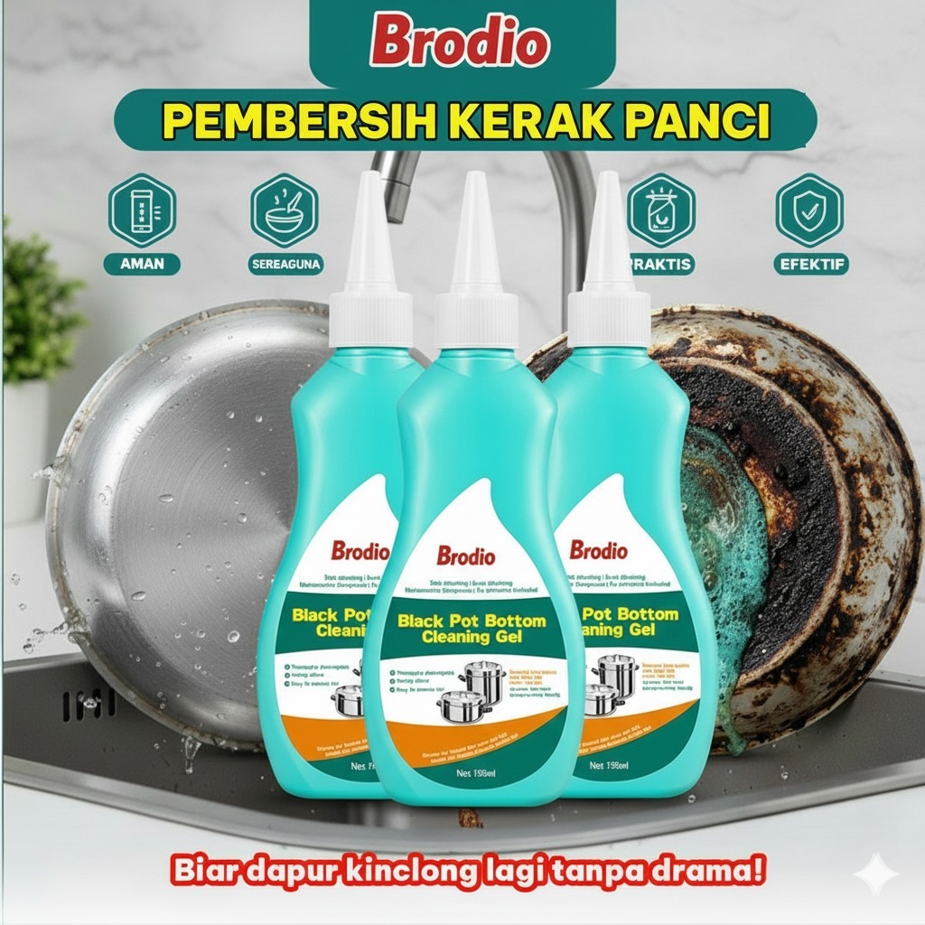 Pembersih Kerak Panci Membandel - Pembersih Kerak Hitam Pada Wajan - Gel Pembersih Kerak Panci 150 M