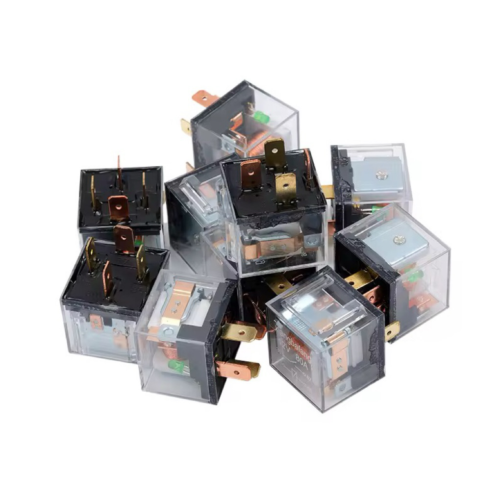 Relay Lampu 12 volt 80 Amper Transparan Cocok untuk Semua Lampu LED Motor