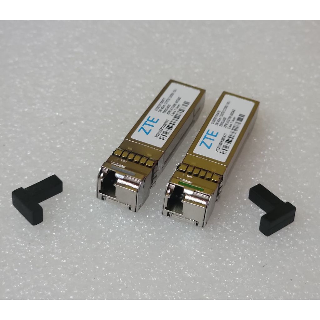 SFP+ BIDI ZTE 1PASANG 10G 40KM SMF LC SINGLECORE