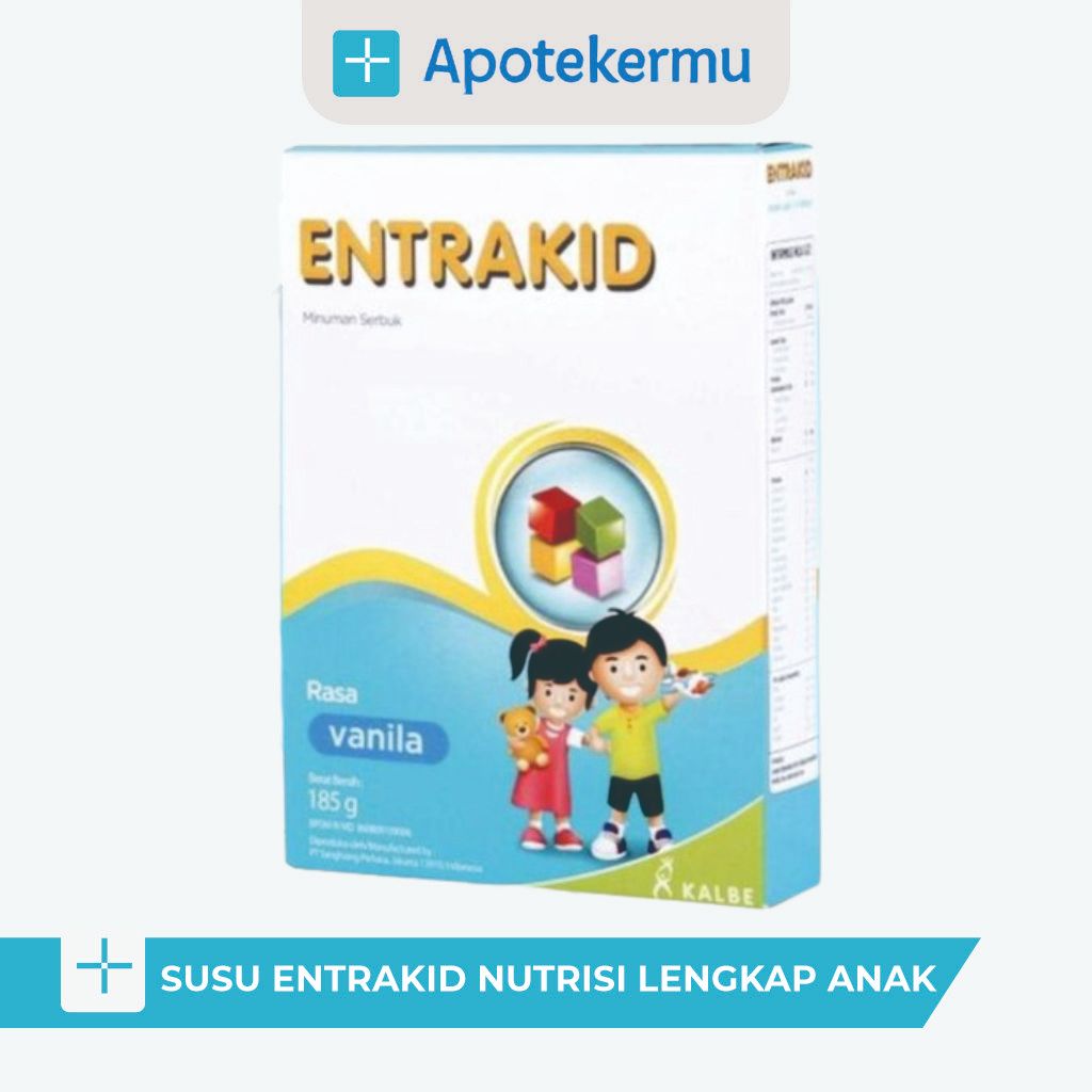 ENTRAKID SUSU ANAK 1-5 TAHUN 185 GRAM NUTRISI LENGKAP ANAK SUSAH MAKAN | PENUNJANG TUMBUH KEMBANG