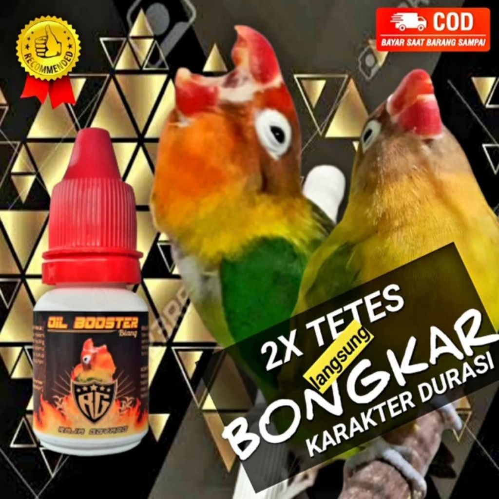 OIL BOOSTER MERAH Raja Goyang Original Vitamin Herbal Lovebird Konslet Tetes Lovebird Konslet