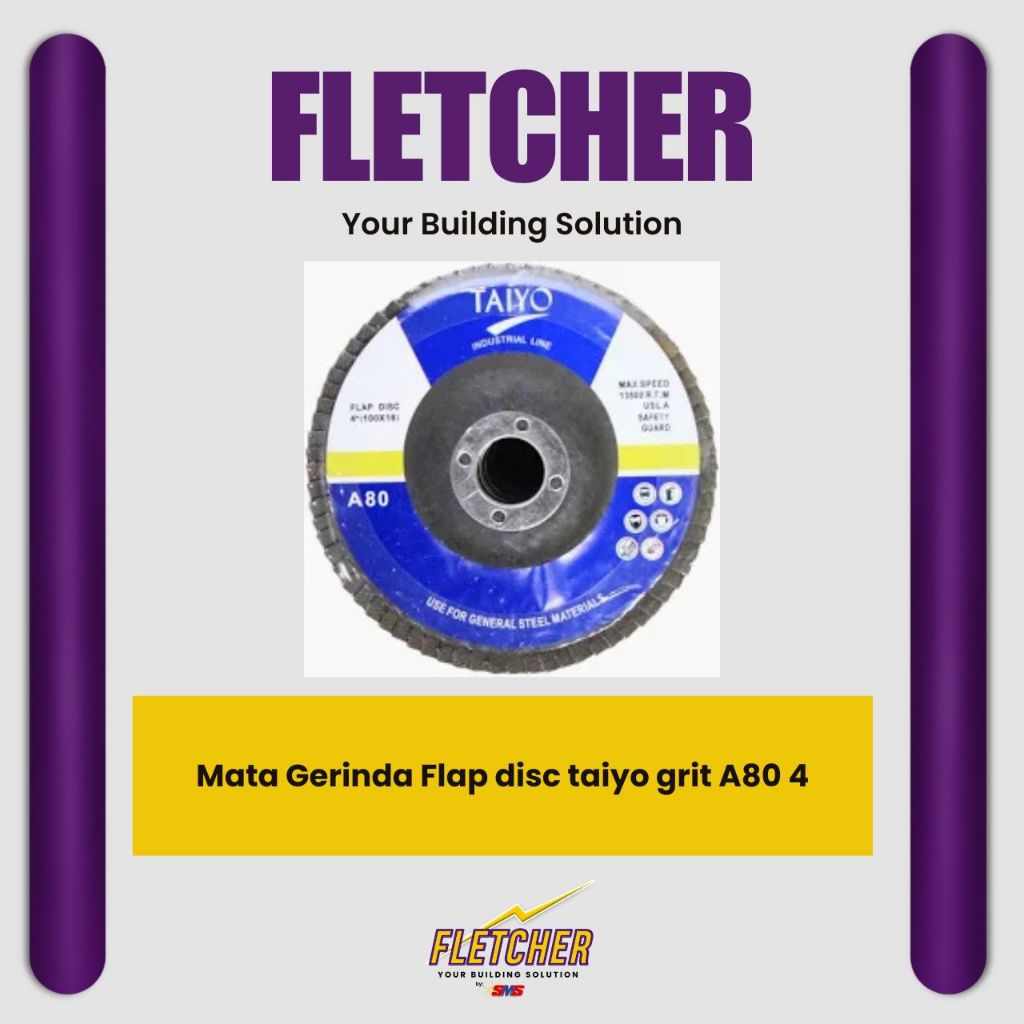 Mata Gerinda Flap Disc Taiyo Grit A80 4