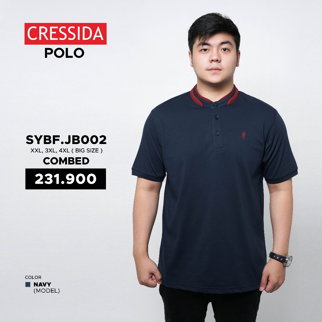 Promo Polo Shirt Pria Big Size Cressida - Kaos Kerah Cowok Jumbo Cressida Original
