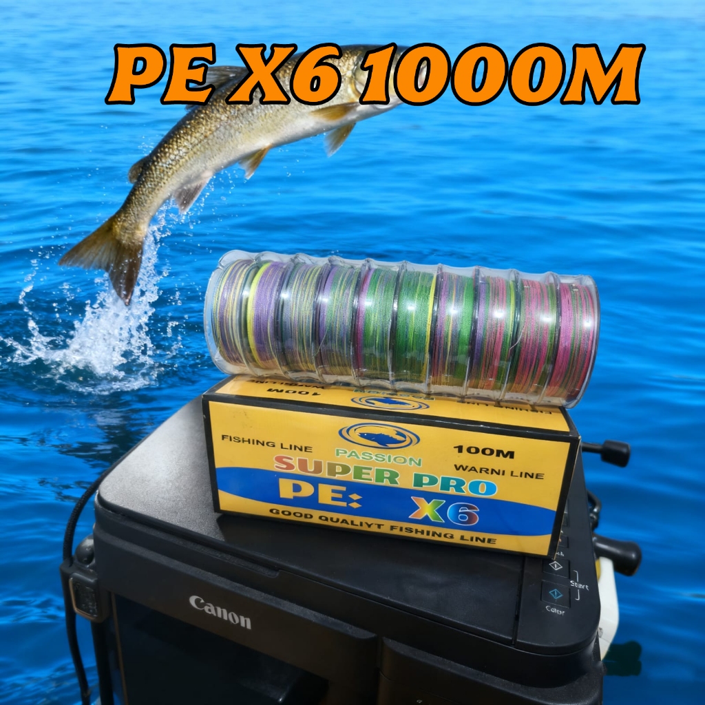 Senar Pancing PE X6 Power Libra Connecting 1000M / Tali PE Braid X6 Power Libra 1000 Meter