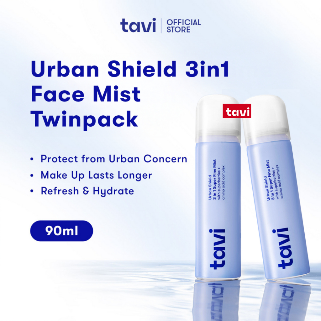 TAVI Urban Shield 3 in1 Face Mist Twin Pack (90ml)