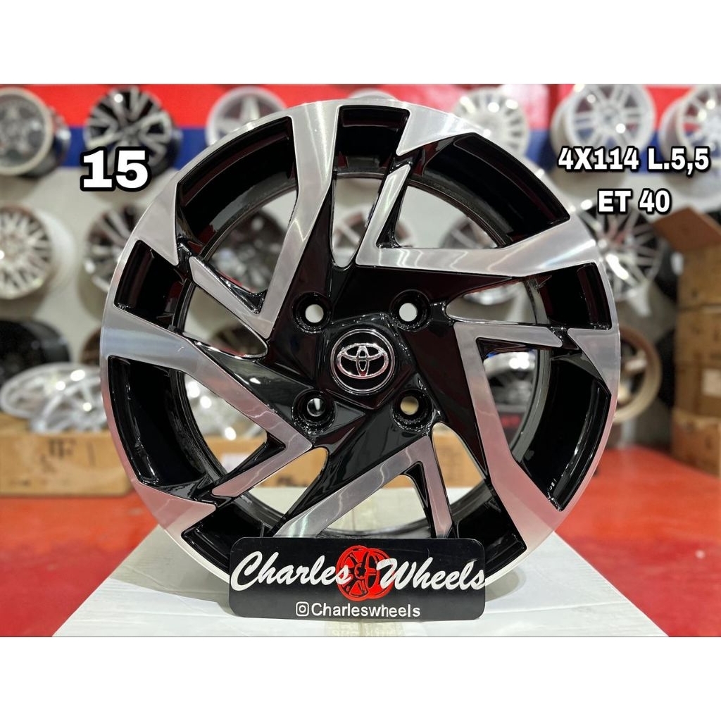 VELG VELOZ RING 15 HITAM POLISH