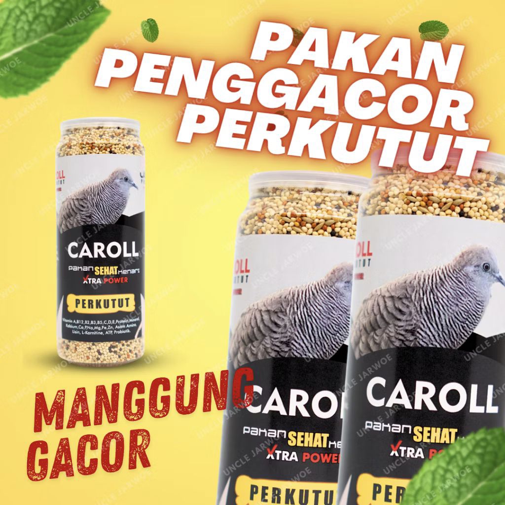 Caroll perkutut pakan penggacor burung perkutut