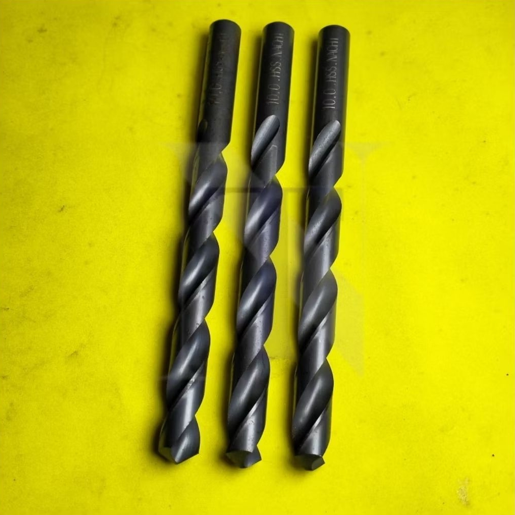 Mata Bor HSS Nachi 10mm bekas seken layak pakai..bor besi original nachi 10mm