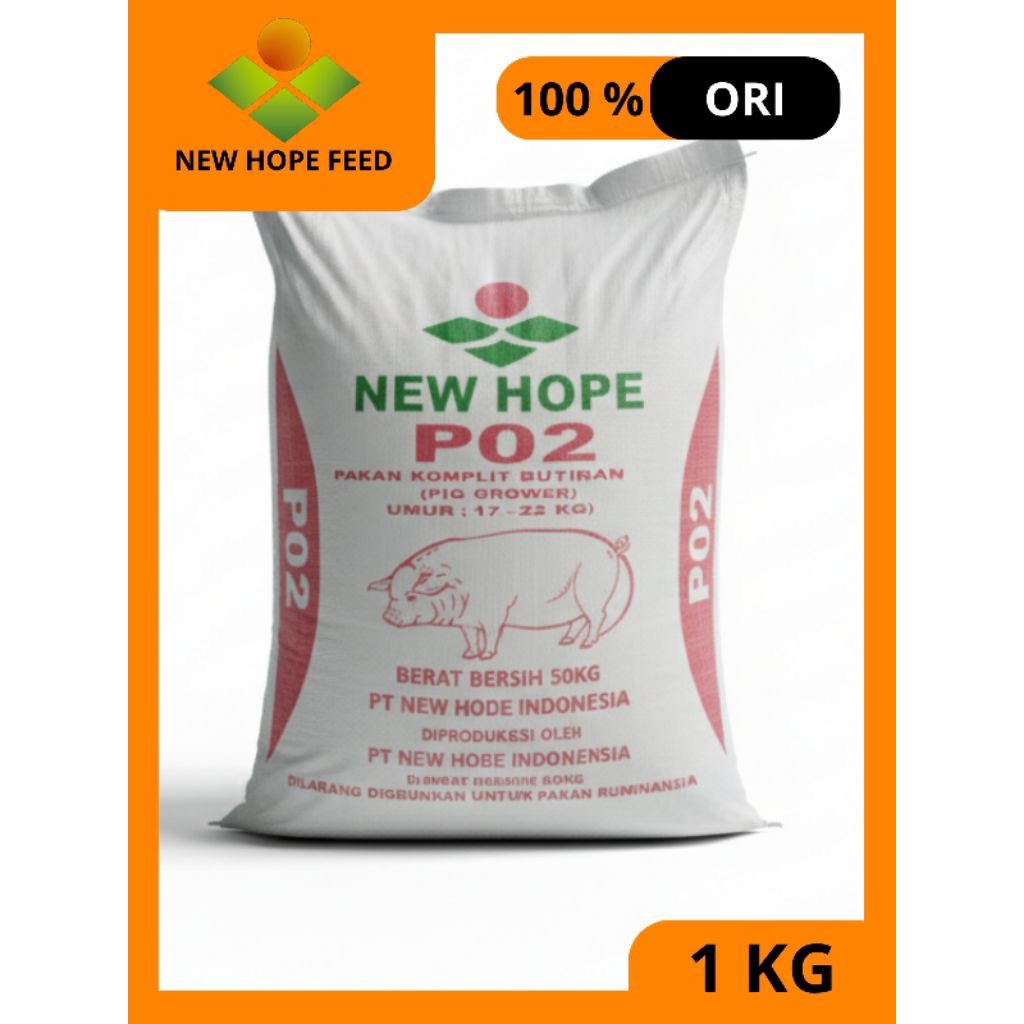 Pur P02 Babi 1kg Pedaging Pakan Ayam Bebek Entok Dll Berkualitas Original