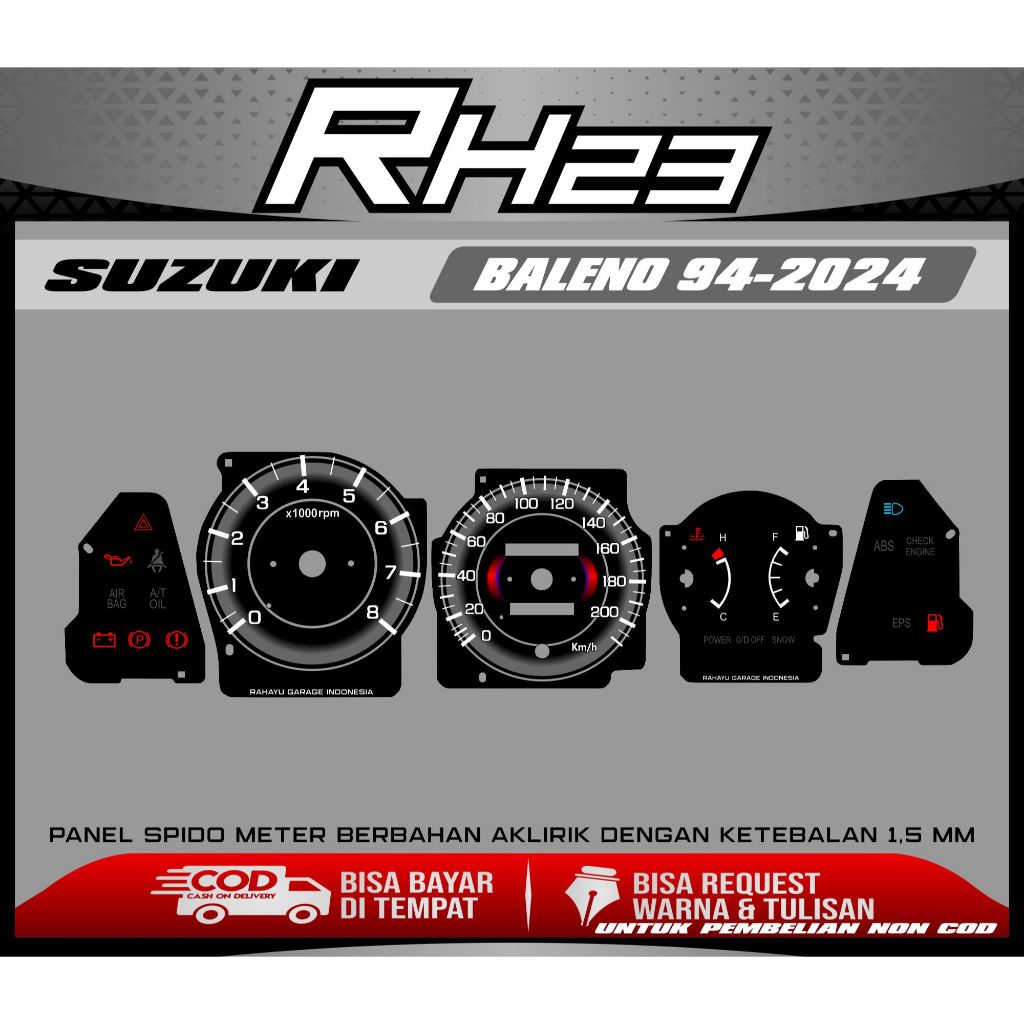 PAPAN SPEEDOMETER SUZUKI BALENO 94-2004